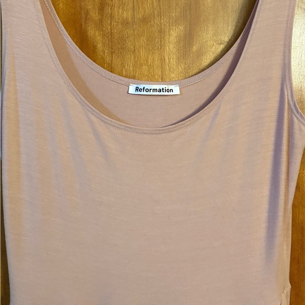 Reformation Rou Knit Blush  Dress - Picture 4 of 5